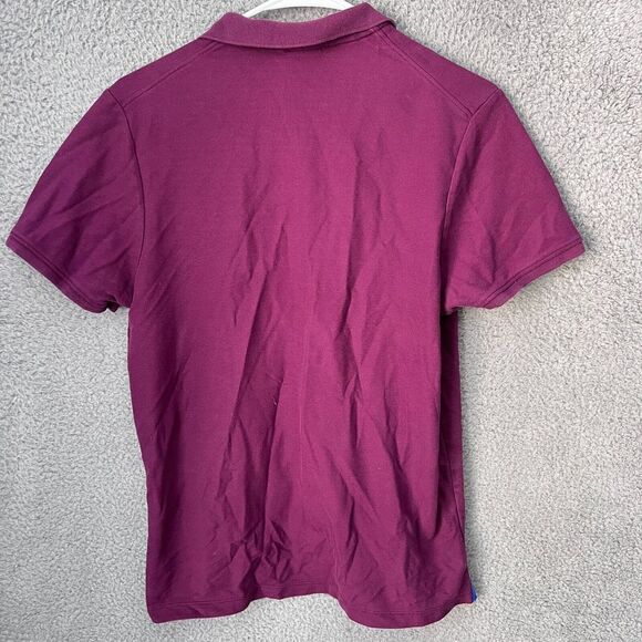 Nike Shirt Mens Medium Purple Roger Federer Short Sleeve Polo Golf Tennis Preppy - Picture 2 of 12